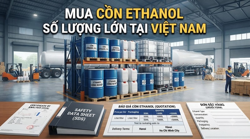 Nhà máy sản xuất cồn ethanol Việt Nam – Nguồn cung ethanol ổn định cho doanh nghiệp